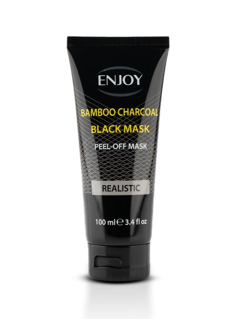 ENJOY Charcoal Face Mask – 100ML | Deep Cleansing, Acne Control & Radiant Skin - Image 3